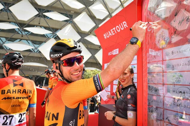 Photo LaPresse - Massimo Paolone February 27, 2020 Abu Dhabi (United Arab Emirates) Cycling UAE Tour 2020 - Al Ain Water Stage 5 - From Al Ain to Jebel Hafeet - 100,66 miles In the pic: CAVENDISH Mark(GBR)(BAHRAIN - MC LAREN)  Copyright: xMassimoxPaolone LaPresse LaPressx