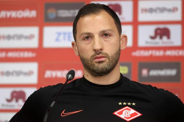 Sport Bilder des Tages MOSCOW, RUSSIA - FEBRUARY 28, 2020: Spartak Moscow head coach Domenico Tedesco gives a press conference, PK, Pressekonferenz at Otkritie Arena ahead of their 2019 2020 Russian Premier League Round 20 match against Dynamo Moscow. Sergei Savostyanov TASS  TS0D0114