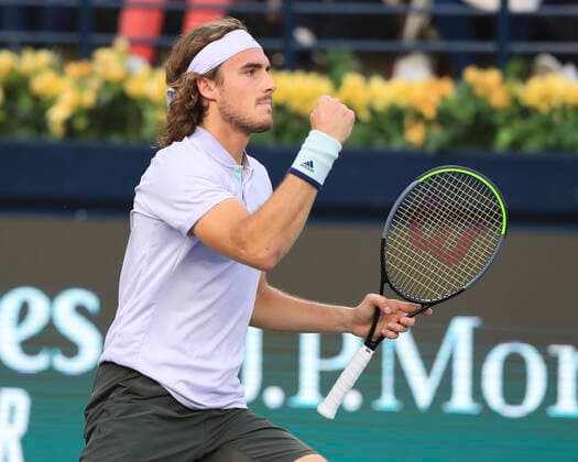 Stefanos Tsitsipas Tennis Dubai Duty Free Tennis Championships ATP Dubai Duty Free Tennis Stadium Dubai United Arab Emirates 28 February 2020 Copyright: xJuergenxHasenkopfx
