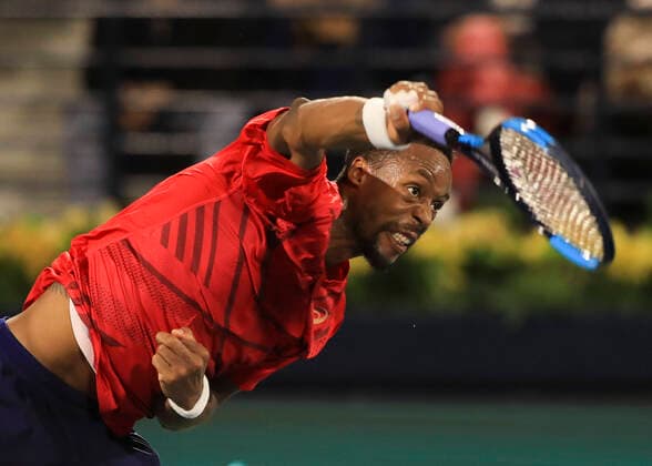 Gael Monfils Tennis Dubai Duty Free Tennis Championships ATP Dubai Duty Free Tennis Stadium Dubai United Arab Emirates 28 February 2020 Â Copyright: xJuergenxHasenkopfx