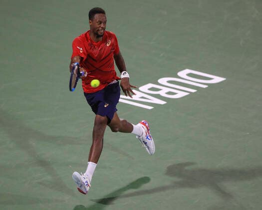 Gael Monfils Tennis Dubai Duty Free Tennis Championships ATP Dubai Duty Free Tennis Stadium Dubai United Arab Emirates 28 February 2020 Â Copyright: xJuergenxHasenkopfx