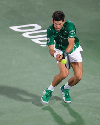Novak Djokovic SRB Tennis Dubai Duty Free Tennis Championships ATP Dubai Duty Free Tennis Stadium Dubai United Arab Emirates 28 February 2020 Â Copyright: xJuergenxHasenkopfx
