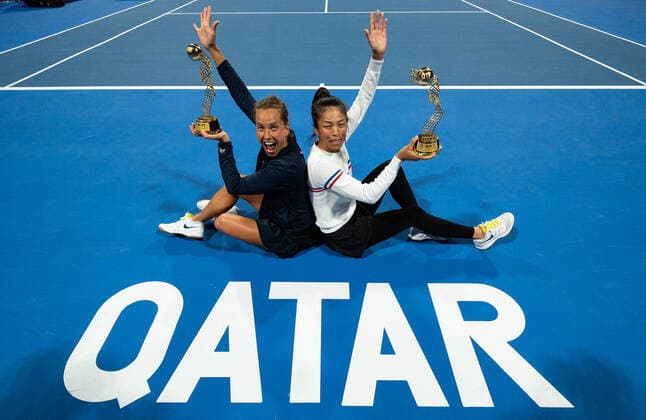 WTA Qatar TOTAL Open 2020 Doha Su Wei Hsieh TPE and Barbora Strycoa CZE WTA Qatar TOTAL Open 2020