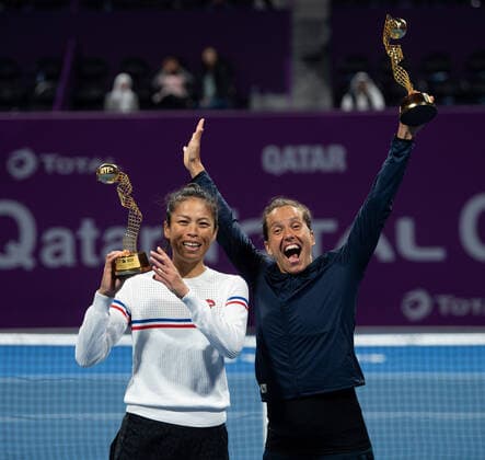 WTA Qatar TOTAL Open 2020 Doha Su Wei Hsieh TPE and Barbora Strycoa CZE WTA Qatar TOTAL Open 2020