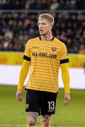 Simon Makienok Christoffersen 28 02 2020, Football, GER, 2 Bundesliga, 2 BL, Season 2019 20, 24 Matchday, SSV Jahn Regensburg SG Dynamo Dresden 1 2 0 0 , Arena Regensburg, SSV Jahn Regensburg vs SG Dynamo Dresden