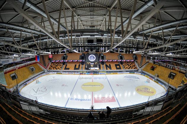 29 02 2020, Lugano, Corner Arena, Ice Hockey NL HC Lugano HC Ambri Piotta, Game played with closed doors Lugano Corner Arena Ticino Switzerland Copyright: xJustPictures.ch AndreaxBrancax