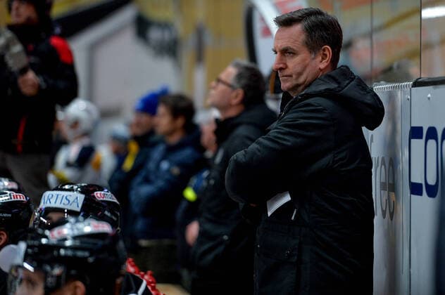 29 02 2020, Lugano, Corner Arena, Ice Hockey NL HC Lugano HC Ambri Piotta, head coach Serge Pelletier Lugano Lugano Corner Arena Ticino Switzerland Copyright: xJustPictures.ch AndreaxBrancax