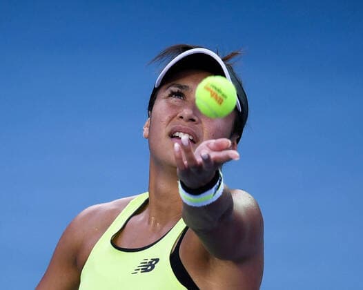 (200301) -- ACAPULCO, March 1, 2020 -- Heather Watson of Britain serves during the women s singles final match between Heather Watson of Britain and Leylah Fernandez of Canada at the 2020 WTA, Tennis Damen Mexican Open tennis tournament in Acapulco, Mexico, Feb. 29, 2020. ) (SP)MEXICO-ACAPULCO-TENNIS-WTA-MEXICAN OPEN-FINALS XinxYuewei 