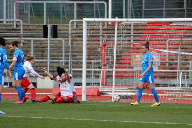1 FC Cologne Women 1 FFC Frankfurt Women Football Bundesliga Season 2019 2020 South Stadium Cologne Germany Date 01 03 2020 1 0 by Johanna Tietge 1 FC Cologne