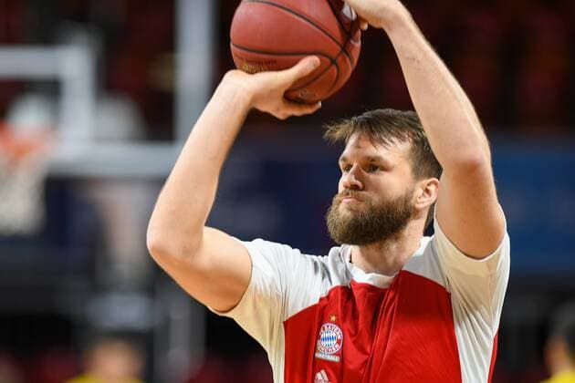 BBL Playoffs, 21 Matchday, 01 03 2020, FCB Basketball EWE Baskets Oldenburg Danilo Barthel 22 FC Bayern During warmup FCB Basketball EWE Baskets Oldenburg, Audi Dome, Munich, Bavaria, Germany Copyright: xBEAUTIFULxSPORTS U.xGamelx