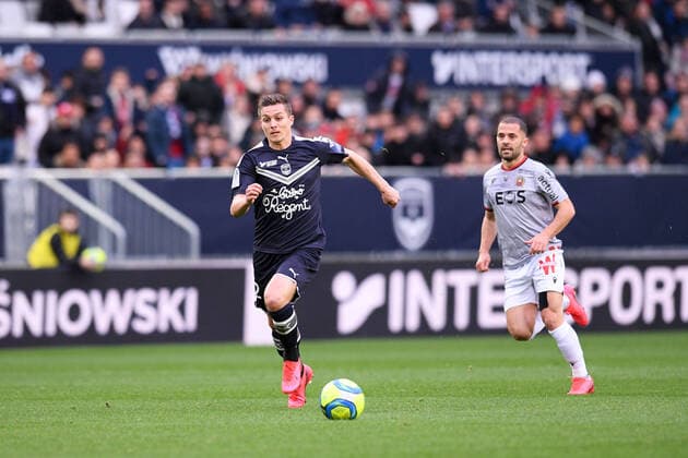12 NICOLAS DE PREVILLE (BOR) - BUT FOOTBALL : Bordeaux vs Nice - Ligue 1 Conforama - 01 03 2020 FEP Panoramic 