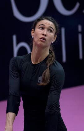 Vitalia Diatchenko (RUS) TENNIS : Open 6eme Sens - Palais des sports - Lyon - 01 03 2020 SandrineTHESILLAT Panoramic 