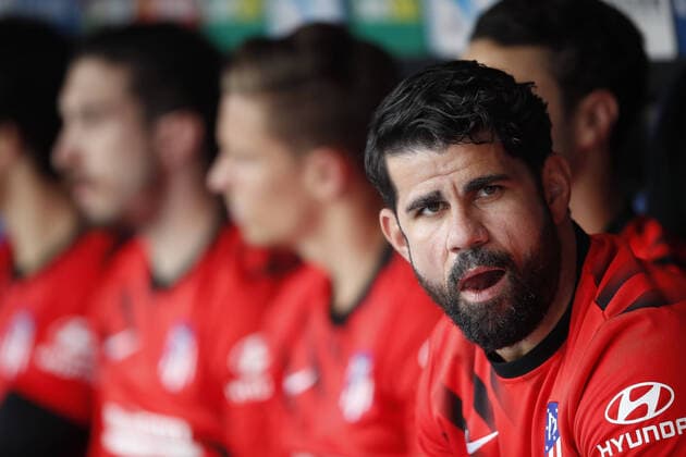 March 1, 2020, Barcelona, Catalonia, Spain: March 1st, 2020 - RCDE Stadium, Cornella, Spain - LaLiga Santander- RCD Espanyol v Atletico de Madrid; Diego Costa of Atletico de Madrid. in the sidelines LaLiga Santander RCD Espanyol v Atletico de Madrid.Marc 1st - ZUMAa178 20200301_zap_a178_005 Copyright: xEricxAlonsox