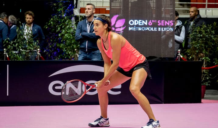 Caroline Garcia, Fra TENNIS : Open 6eme Sens - Palais des sports - Lyon - 01 03 2020 SandrineTHESILLAT Panoramic 
