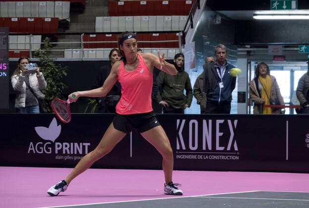 Caroline Garcia, Fra TENNIS : Open 6eme Sens - Palais des sports - Lyon - 01 03 2020 SandrineTHESILLAT Panoramic 