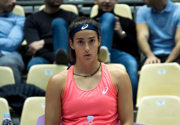 Caroline Garcia, Fra TENNIS : Open 6eme Sens - Palais des sports - Lyon - 01 03 2020 SandrineTHESILLAT Panoramic 