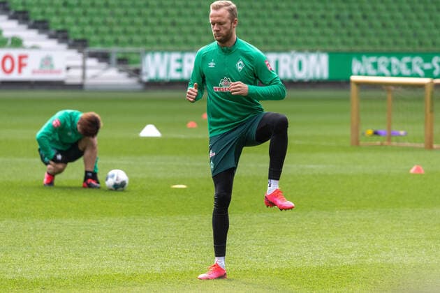 GER, 1.FBL, Werder Bremen Training 02.03.2020, Trainingsgelaende am wohninvest WESERSTADION,, Bremen, GER, 1.FBL, Werder Bremen Training, im Bild Kevin Vogt (Werder Bremen 03) *** GER, 1 FBL, Werder Bremen Training 02 03 2020, Training grounds at the wohninvest WESERSTADION,, Bremen, GER, 1 FBL, Werder Bremen Training, in the picture Kevin Vogt Werder Bremen 03 nordphotoxKokenge nph00001