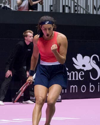 Caroline Garcia (FRA) TENNIS : Open 6eme Sens - Palais des sports Lyon - 02 03 2020 SandrineTHESILLAT Panoramic 