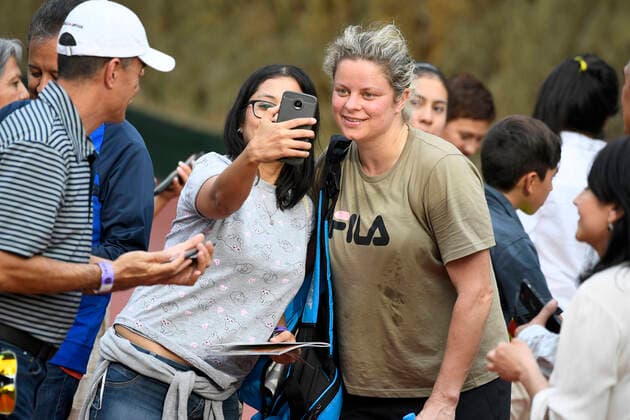 Sport Bilder des Tages Belgian Kim Clijsters pictured after a training session on the first day of the WTA, Tennis Damen Monterrey tennis tournament in Monterrey, Mexico Monday 02 March 2020. The tournament is taking place from 2 to 8 March. YORICKxJANSENS  x2483902x
