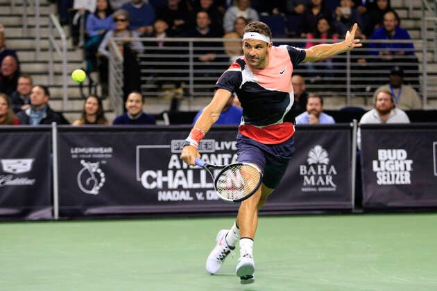 Sport Bilder des Tages DULUTH, GA - MARCH 02: on March 02, 2020 at Infinite Energy Arena in Duluth, GA. (Photo by David J. Griffin Icon Sportswire) TENNIS: MAR 02 Nadal v Dimitrov Icon95320200302273