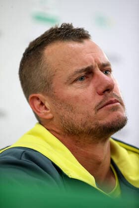 TENNIS DAVIS CUP PREVIEW ADELAIDE, Australian Davis Cup captain Lleyton Hewitt speaks to the media during a Davis Cup preview media opportunity at Memorial Drive Tennis Centre in Adelaide, Tuesday, March 3, 2020. ( NO ARCHIVING, EDITORIAL USE ONLY, NO USE IN BOOKS WITHOUT CONSENT ADELAIDE SA AUSTRALIA  Copyright: xKELLYxBARNESx 20200303001453224286