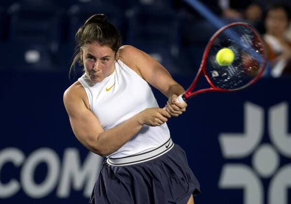 United States tennis player Emma Navarro in action against US Sloane Stephens, during a match of day 1 of the Monterrey Tennis Open, in Monterrey, Mexico, 02 March 2020. Tennis Open of Monterrey !ACHTUNG: NUR REDAKTIONELLE NUTZUNG!  Copyright: xMIGUELxSIERRAx AME210 20200303-637188125978155511