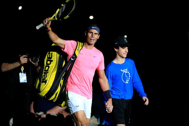 Sport Bilder des Tages DULUTH, GA - MARCH 02: Rafael Nadal enters the arena on March 02, 2020 at Infinite Energy Arena in Duluth, GA. (Photo by David J. Griffin Icon Sportswire) TENNIS: MAR 02 Nadal v Dimitrov Icon95320200302040
