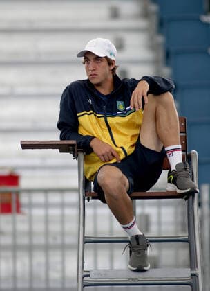 TENNIS DAVIS CUP PREVIEW ADELAIDE, Felipe Meligeni Rodrigues Alves during a Davis Cup preview media opportunity at Memorial Drive Tennis Centre in Adelaide, Tuesday, March 3, 2020. ( NO ARCHIVING, EDITORIAL USE ONLY, NO USE IN BOOKS WITHOUT CONSENT ADELAIDE SA AUSTRALIA  Copyright: xKELLYxBARNESx 20200303001453230233