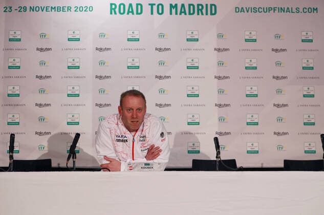 TENNIS - Davis Cup, AUT vs URU PREMSTAETTEN,AUSTRIA,03.MAR.20 - TENNIS - ITF Davis Cup, Austria vs Uruguay, preview, press conference, PK, Pressekonferenz Team AUT. Image shows Stefan Koubek (AUT). GEPAxpictures xAndreasxPranter