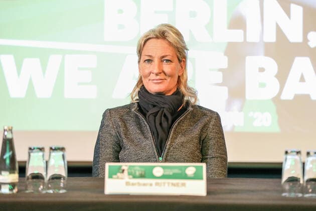 Barbara Rittner Tournament Director, bett1 open, Grass Court Championships Berlin, Press Conference, Berlin, 03 03 2020,