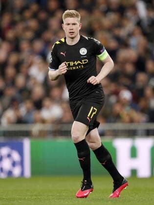 Kevin De Bruyne of Manchester City during the UEFA Champions League round of 16 first leg match between Real Madrid and Manchester City FC at the Santiago Bernabeu stadium on February 26, 2020 in Madrid, Spain UEFA Champions League 2019 2020 xVIxANPxSportx xMauricexvanxSteenxIVx 407725219