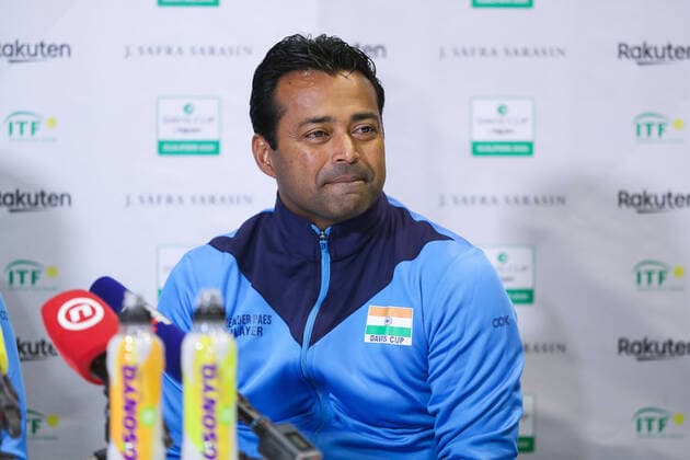 Davis Cup - India press conference, PK, Pressekonferenz Indian tennis player Leander Paes speak to the media during a press conference during the Davis Cup Qualifiers between Croatia and India in Zagreb, Croatia, on March 03, 2020. LukaxStanzl PIXSELL
