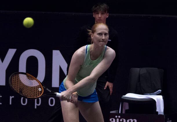 Alison Van Uytvanck (BEL) TENNIS : Open 6eme Sens - Palais des sports Lyon - 04 03 2020 SandrineTHESILLAT Panoramic 