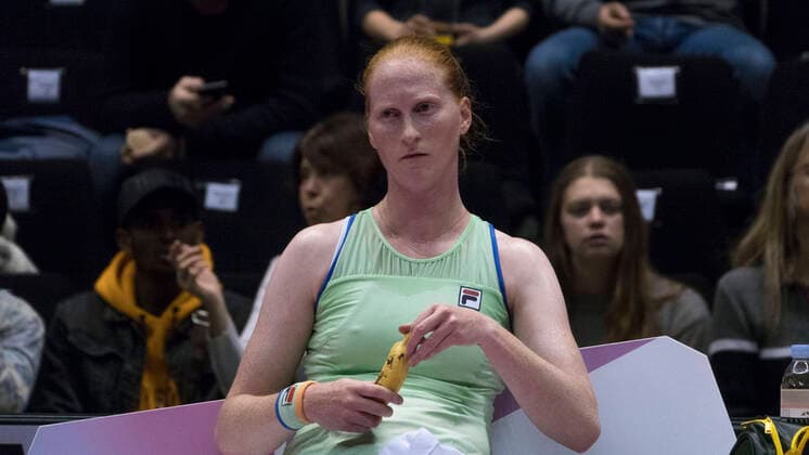 Alison Van Uytvanck (BEL) TENNIS : Open 6eme Sens - Palais des sports Lyon - 04 03 2020 SandrineTHESILLAT Panoramic 