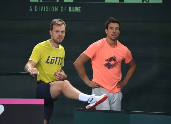 Davis Cup Qualifiers 2020 Germany Belarus German Team Kevin Krawietz and Andreas Mies , Germany