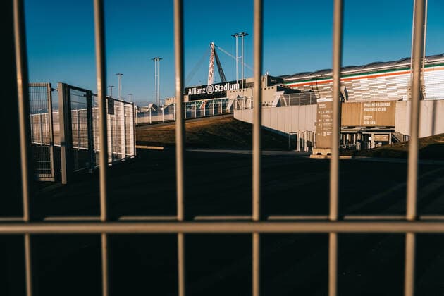 A view of the Juventus stadium. Italy closed all schools and universities until March 15. Italian government suspended the people access to all sporting events until April 3rd as part of measures against coronavirus COVID-19 . Serie A football matches will take place behind closed doors. Torino 04 03 2020 Juventus Stadium Photo Federico Tardito Insidefoto federicoxtardito