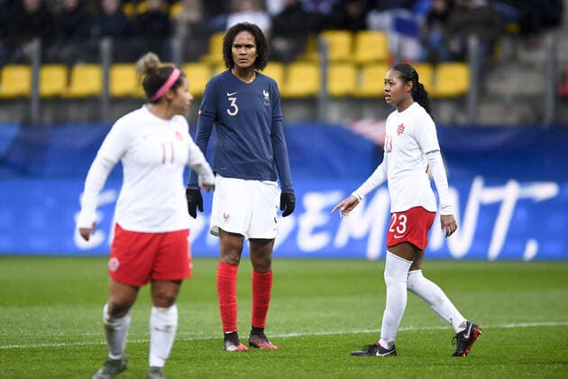 03 WENDIE RENARD (FRA) - Jayde Riviere (can) FOOTBALL FEMININ : France vs Canada - Tournoi de France - 04 03 2020 AnthonyBIBARD FEP Panoramic 