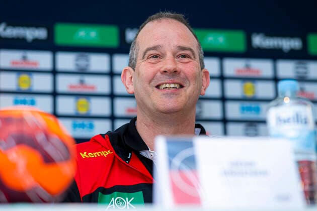 Handball, Women EM 2020 Qualification, DHB Press Conference, Germany vs Slovenia Coach Henk Groener Germany Bietigheim Bissingen Egetrans Arena Baden Württemberg Germany