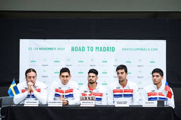 2020305 Team Chile during the press conference on March 5, 2020 in Stockholm,  Copyright: ERIKxSIMANDER BB200305BB382