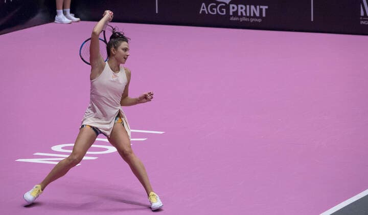 Jaqueline Cristian (ROU) TENNIS : Open 6eme Sens - Palais des sports Lyon - 05 03 2020 SandrineTHESILLAT Panoramic 