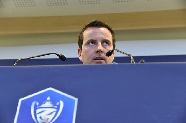 Julian Stephan (entraineur rennes) FOOTBALL : AS Saint Etienne vs Stade Rennais - Coupe de France - 1 2 finale - 05 03 2020 FredericChambert Panoramic 