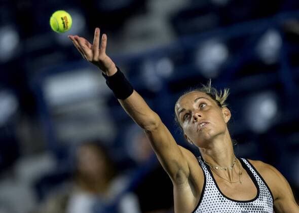 Dutch tennis player Arantxa Rus in action against US Lauren Davis during a game of the Monterrey Open, in Monterrey, Mexico, 5 March 2020. Monterrey Open !ACHTUNG: NUR REDAKTIONELLE NUTZUNG!  Copyright: xMIGUELxSIERRAx AME1525 20200306-637190620998176837