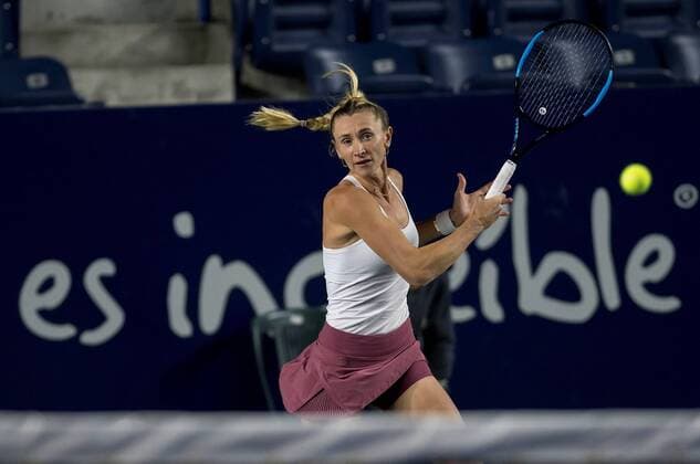 Sport Bilder des Tages Belarusian tennis player Olga Govortsova in action against Ukrainian Elina Svitolina during the Monterrey Open, in Monterrey, Mexico, 5 March 2020. Monterrey Open !ACHTUNG: NUR REDAKTIONELLE NUTZUNG!  Copyright: xMiguelxSierrax AME1565 20200306-637190695745450780