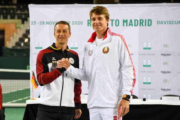 06 03 2020, GER, Davis Cup, Germany vs. Belarus 06 03 2020, GER, Davis Cup, Germany vs. Belarus , CASTELLO , Duesseldorf, in the picture picture picture shows 5 match pairings from Philipp Kohlschreiber GER vs. Ilya Ivashka BLR nordphoto Mauelshagen nph00321