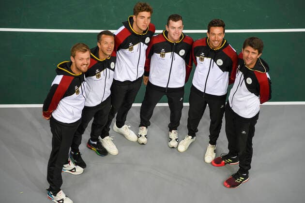 06 03 2020, GER, Davis Cup, Germany vs. Belarus 06 03 2020, GER, Davis Cup, Germany vs. Belarus , CASTELLO , Duesseldorf, picture shows picture shows picture shows the German Team nordphoto Mauelshagen nph00321