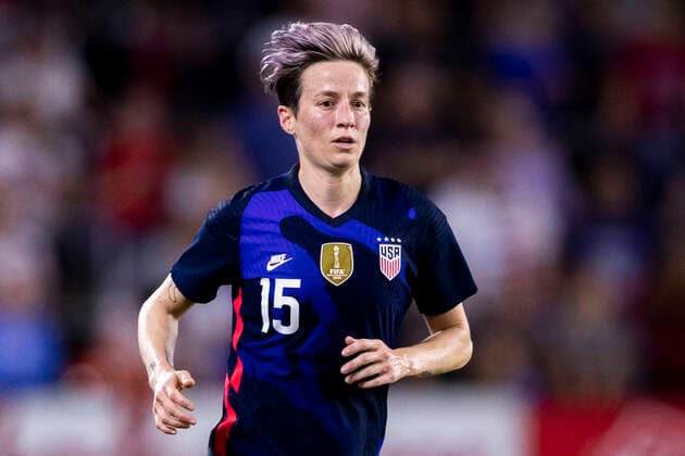 ORLANDO, FL - MARCH 05: the United States forward Megan Rapinoe (15) during the SheBelieves Cup match between England and the USA on March 5, 2020, at Exploria Stadium in Orlando FL. (Photo by Joe Petro Icon Sportswire) SOCCER: MAR 05 Women s SheBelieves Cup - USA v England Icon2003051290