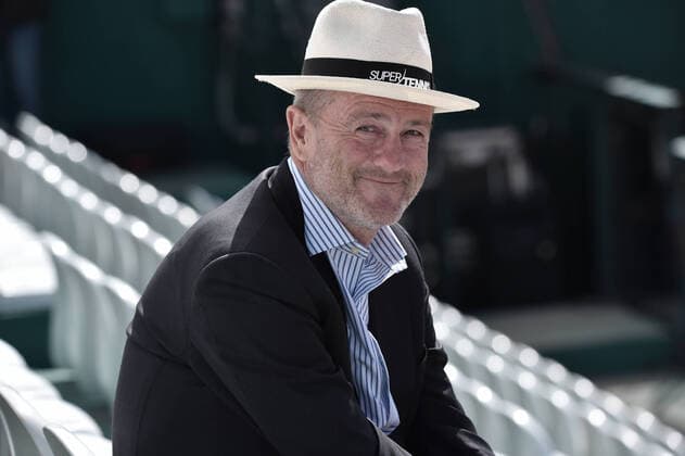 Photo LaPresse Tocco Alessandro March 6, 2020 Cagliari - Italy Tennis Davis Cup - Italy vs South Korea Fabio Fognini (ITA) c. Duckhee Lee (KOR) In the pic Angelo Binaghi Presidente FIT  Copyright: xAlessandroxTocco LaPressex