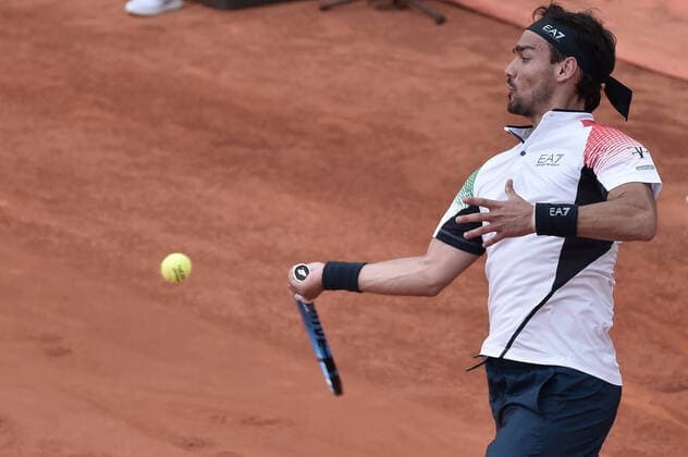 Photo LaPresse Tocco Alessandro March 6, 2020 Cagliari - Italy Tennis Davis Cup - Italy vs South Korea Fabio Fognini vs. Duckhee Lee In the pic Fabio Fognini Ita  Copyright: xAlessandroxTocco LaPressex