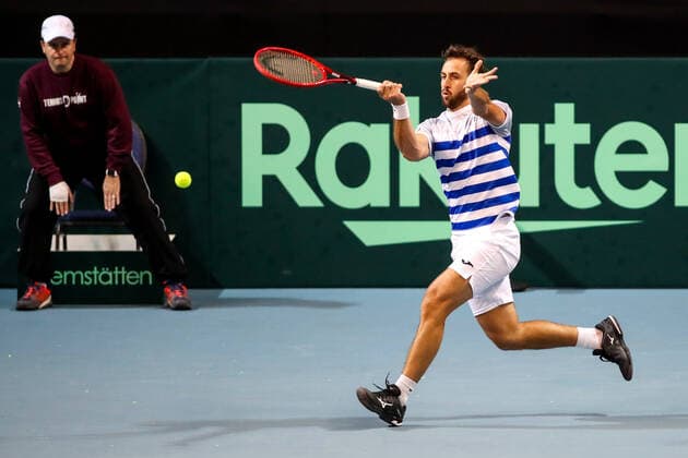 TENNIS - Davis Cup, AUT vs URU PREMSTAETTEN,AUSTRIA,06.MAR.20 - TENNIS - ITF Davis Cup, Austria vs Uruguay. Image shows Martin Cuevas (URU). GEPAxpictures xMaticxKlansek