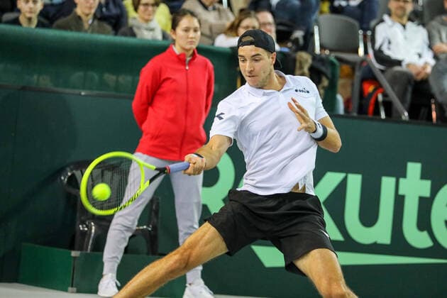Jan Lennard STRUFF GER , Davis Cup Qualification 2020 Germany vs Belarus, Düsseldorf, 06 03 2020,